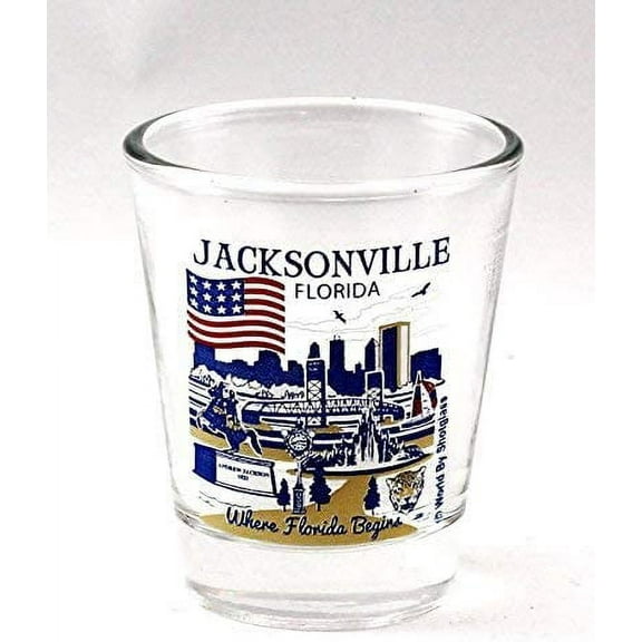Jacksonville Florida Great American Cities Collection Shot Glass
