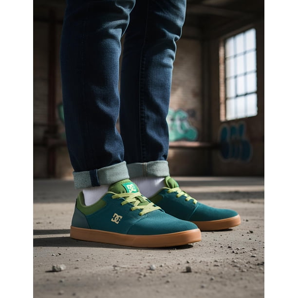 Tenis Dc Shoes Crisis Hombre Color Verde Modelo ADYS100776GNM