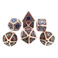 thumbnail image 1 of de Dados de Metal de 7 Piezas de Dados D&D de Metal Poliédrico Aleación de Zinc con para DND 24 Yotijar Lote de dados poliédricos, 1 of 6