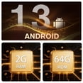 thumbnail image 2 of Ampliación estéreo de radio de coche AWESAFE de 4 núcleos de 64 GB para Jeep Wrangler JK 2007-2018 D, 2 of 8