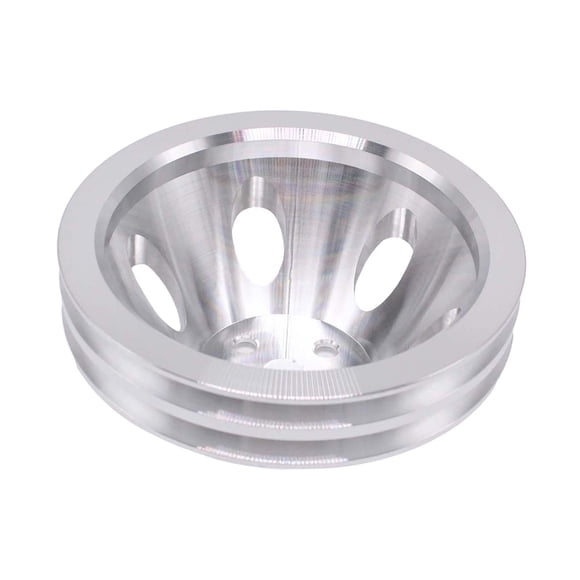 GUOOL Short Water Pump Pulley Accessories Repalcement for Chevy 1965-1968 silver