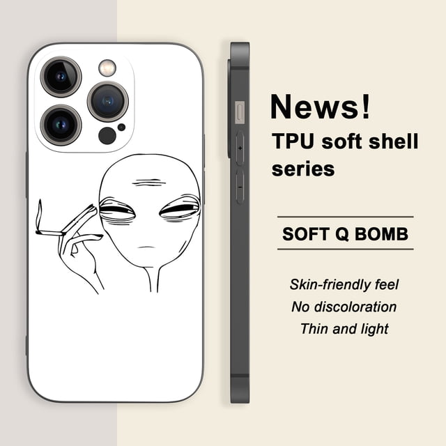 Garantice la seguridad de su iPhone con esta funda duradera a prueba de golpes con estampado de dibujos animados