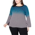 thumbnail image 1 of I.N.C Womens Ombre Pullover Sweater, Multicoloured, Plus Size, 1 of 1