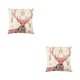thumbnail image 4 of Injueey Funda De Almohada De Lino De Dibujos Animados De Papá Noel Amplia Aplicación Y Decoración Cómoda Y Duradera Rosa Tipo-3 Rosa Tipo 3 2Conjunto, 4 of 6