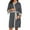 Black, variant on Robes for Women Casual Stripe Maternity Clothing Robes Postpartum Home Nursing Clothes