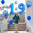thumbnail image 4 of Set de globos de cumpleaños ISTOVO Happy 9° Birthday Blue Theme, 4 of 6