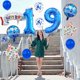 thumbnail image 4 of Set de globos de cumpleaños ISTOVO Happy 9° Birthday Blue Theme, 4 of 6