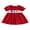 Red, variant on Toddler Baby Girl 4th of July Outfit American Flag Embroidery Smocked Dress Puff Sleeve Doll Collar Dresses 6 12 18 24 Months 2T 3T 4T Cute Summer Clothes