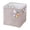 Pink, variant on Dark Grey Foldable Storage Basket With Cloth Material, Handles, Durable Stitching, Multi-Use Design, For Home, Kids Toys, Clothing, Miscellaneous Storage, 12.99X12.99X12.99In 0.86Lb