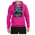 thumbnail image 2 of Ford Truck Parking Only Sign Gift for Owners of Ford Trucks | Mens Cars and Trucks Hooded Sweatshirt Graphic Hoodie, Fuschia, X-Large, 2 of 3