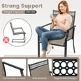 thumbnail image 5 of Costway Patio Chairs Set of 2 with All Weather Breathable Fabric High Backrest Coffee, 5 of 10