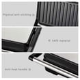 thumbnail image 3 of Portable Panini Grill Press Sandwich Maker Up to 6 Slices 850W Double Side Heating Non Stick Coated Food Grade Steel Panini Maker with Anti Heat Hand, 3 of 4