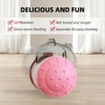 thumbnail image 4 of Pet Slow Feeder Food Dispenser Chew Multiple Functions Leaky Interactive Toys Ball Tumbler Design Balance Pet Swinging Toy Ball, 4 of 5