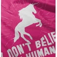 thumbnail image 4 of I Dont Believe in Humans Unicorn Youth T Shirt Tee Girls Infant Toddler Brisco Brands 4T, 4 of 5