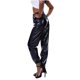 thumbnail image 2 of Pantalones deportivos para mujer, metalizados brillantes, cintura alta, efecto mojado, elásticos, holográficos, estilo hip hop., 2 of 6
