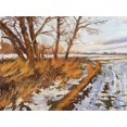 thumbnail image 2 of Strube, Ling 18x15 White Modern Wood Framed Museum Art Print Titled - An Evening in Winter II, 2 of 4