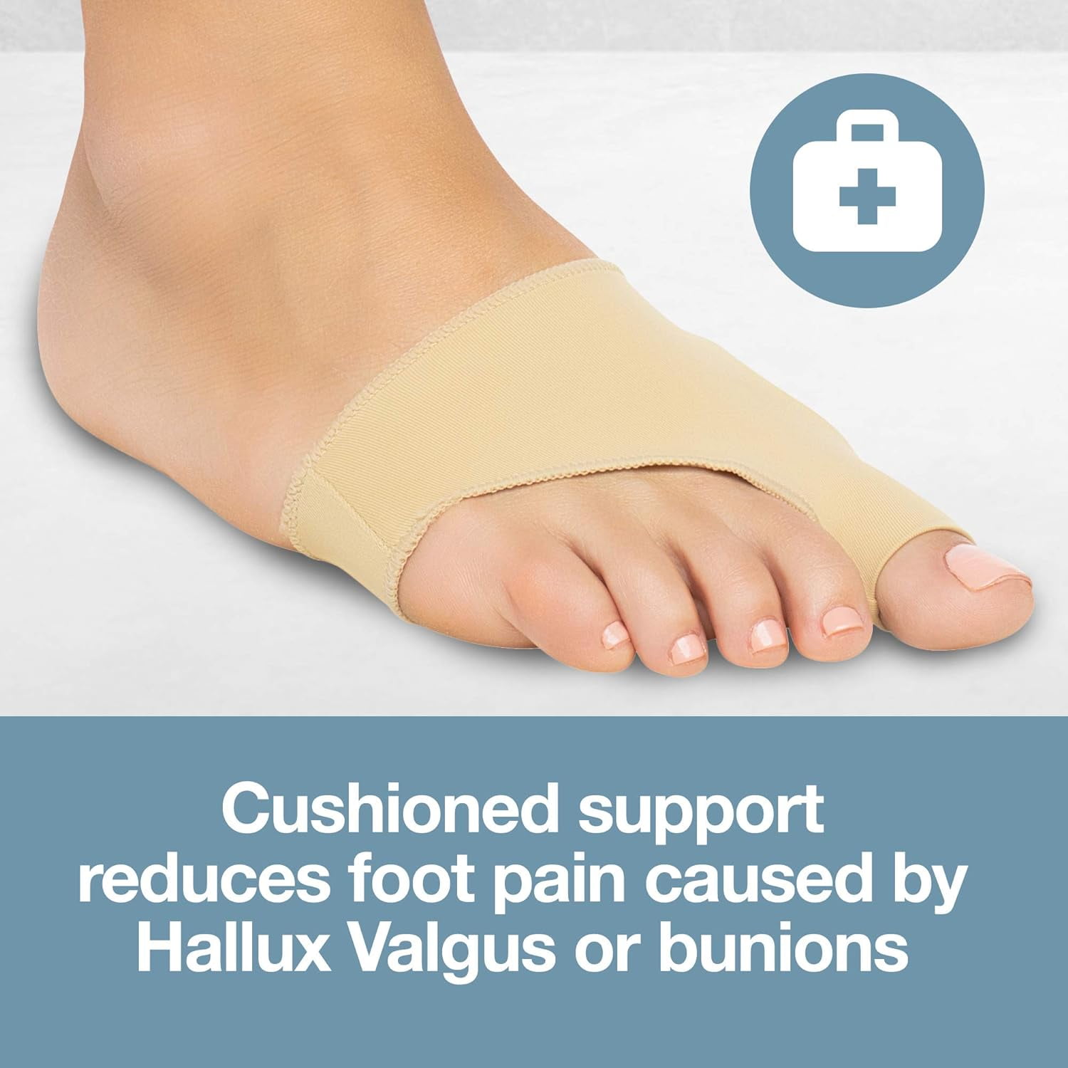 ZenToes Bunion Protector Sleeves with Gel Padding - 1 Pair for Men and Women (Large)