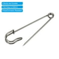 thumbnail image 4 of Uxcell Safety Pins 2.95 inch Large Metal Sewing Pins Black 20Pcs, 4 of 5