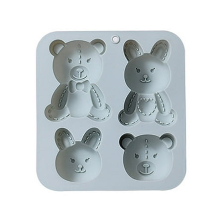

Sugarcraft Mould Kitchen Baking Tool 3D Cute Bear Bunny Shape Easter Baking Gift