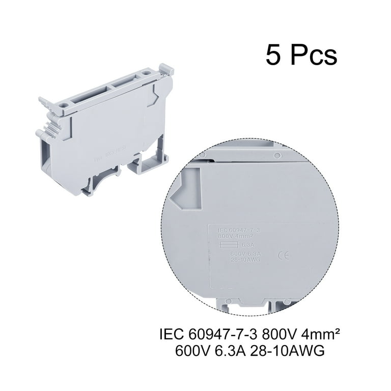 10Pcs ST 4-HESI 5X20 Fuse Terminal Block With Disconnect, 59% OFF