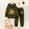 thumbnail image 2 of Zshosam Girl Outfits Girls Clothes Solid Crop Tops Hoodie Clothing Sets Straight Leg Sweatpants 2 Piece Outfits Fall Winter Size 2T 3T,(AG 2-3 Years), 2 of 7