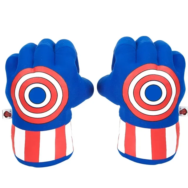 Guantes de boxeo de Los Vengadores spuer hero, Hulk, Iron man, Spider-man, thanos, juguete de peluche, disfraz de fiesta, regalo para niños y adultos, 2 unidades por lote
