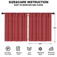 thumbnail image 2 of Blackout Kids Curtains,Red Christmas Plaid Pattern Childrens Insulated Curtains Set Of 2,Bedroom Essentials,Toddler Room Decor 52"x63", 2 of 5