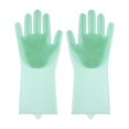 thumbnail image 1 of Guantes de silicona para lavavajillas XMMSWDLA, guantes de goma para fregar, cepillo de esponja para limpieza de vajilla, tareas del hogar, cocina y coches., 1 of 4