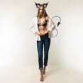 thumbnail image 4 of Dark Horn Headband and Tail Clip Set Halloween Accessory Animal Ears Headpiece Prop for Women Men, 4 of 6