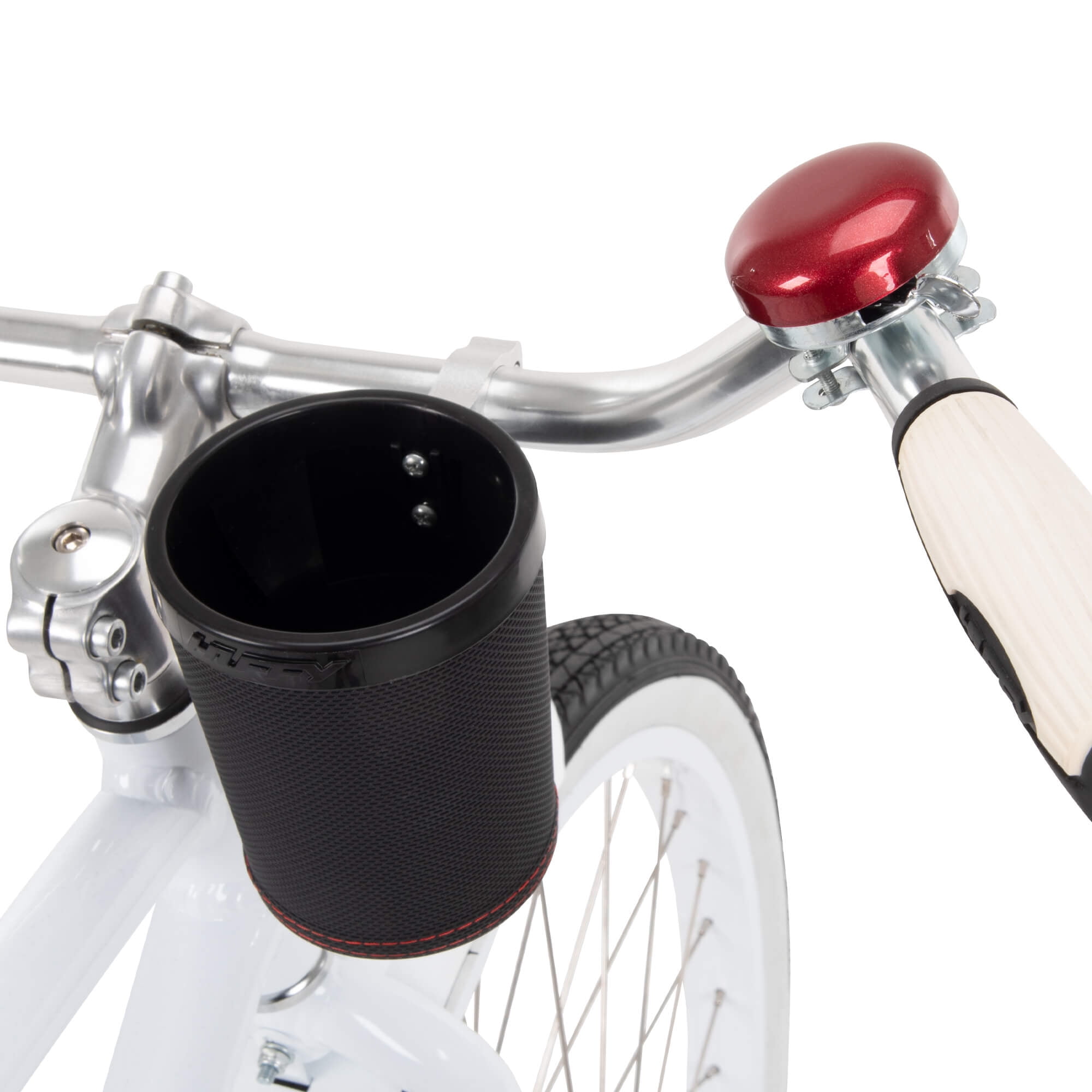 Huffy Bicycle Cruiser Beverage Holder W/ Bracket Black & Silver 00022BH for sale online 
