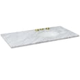 thumbnail image 2 of Bellaterra Home 430001-43R-WMO 43 in. Carrara Marble Countertop & Single Oval Right Sink, White, 2 of 3