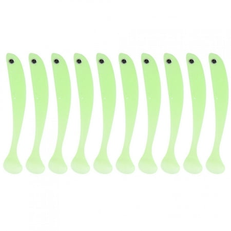 10PCS 75mm T-Tail Soft Worm Lures Luminous Artificial Bait Fishing Tackle Accessories