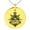 Gold, variant on Stainless Steel Jolly Roger Pirate Skull Anchor Engraved Small Medallion Circle Charm Pendant Necklace
