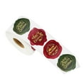 thumbnail image 2 of Honmine 500 Pieces Christmas Stickers Roll for Envelope - Shape Round Merry Christmas Sticker Self Adhesive Tag Seals Labels for Holiday Greeting, Sealing, Gifting, Gift Decorations, 2 of 7