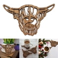 thumbnail image 1 of Dsscvnef Cow Wooden Placemat Non- Cup Decorative Kitchen Dining Table Mat for Home Indoor Use, 1 of 8