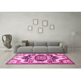 thumbnail image 3 of Ahgly Company Indoor Square Persian Pink Traditional Area Rugs, 3' Square, 3 of 4