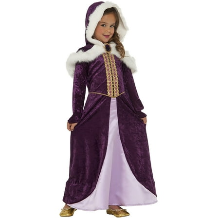 Girls Winter Royal Princess Dress Up Fantasy Childs Halloween