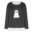 thumbnail image 3 of Makaor Sweatshirts for Women Plus Size Halloween Crew Neck Tops Long Sleeve Pullover Graphic Casual Clothes, 3 of 6