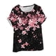 thumbnail image 4 of Camisas de Manga Corta para las Mujeres Casual Cuello Redondo Cómodo Regular de Lino Blusa Botón Superior Verano Manga Corta Tops para las Mujeres, 4 of 5