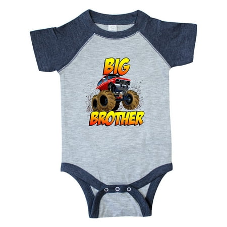 

Inktastic Big Brother Monster Truck Gift Baby Boy Bodysuit