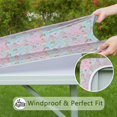thumbnail image 6 of Pastel Princess Pattern Square Fitted Tablecloth with Elastic Edge,Square Table Cover,Washable Elastic Table Cover for Home Kitchen Party Decor 34"x34", 6 of 6
