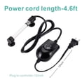 thumbnail image 4 of Hygger 50W Mini Inline Quartz Glass Aquarium Heater With External Controller Adjustable Submersible Betta Fish Tank Thermostat For 5-15 Gallon, 4 of 4