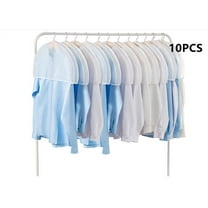Shoulder Covers Plastic Hanger Covers for Clothes ,Topboutique Closet Clothes Protectors Breathable Clear Jacket Cover with 2" Gusset for Suit, Coat, Jackets, Blouses, Dress - 24'' x12" x2''/10 Pack