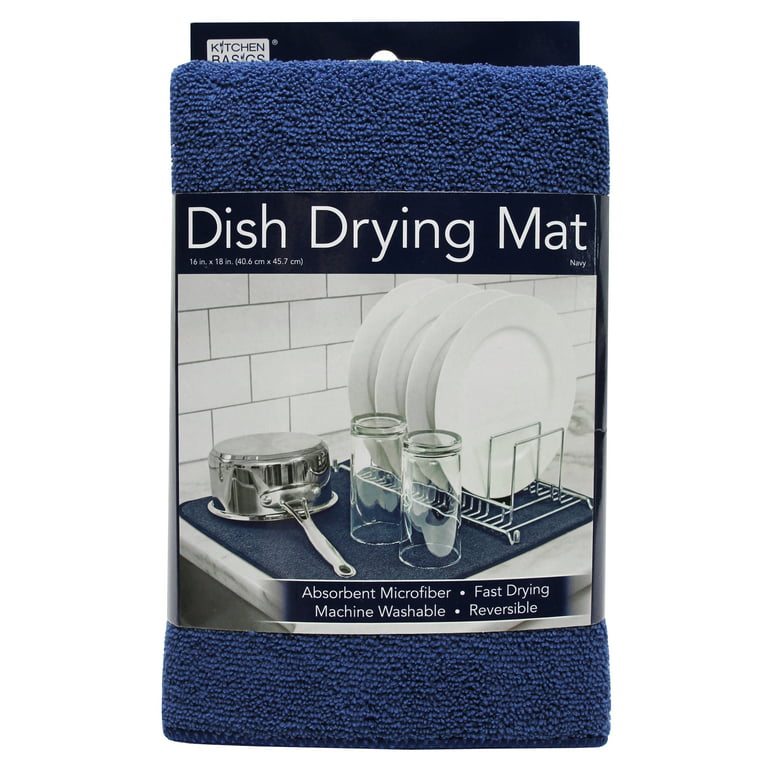 Kitchen Basics Dish Drying Mat - Red 16x18 in
