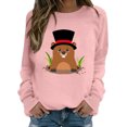 thumbnail image 2 of Gibobby Sudaderas para mujer sudadera de – Sudadera del día de la Sudadera cómoda para mujer para de la (tipo 5)(Rosa, XL), 2 of 4