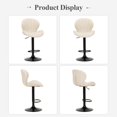 thumbnail image 4 of Set de 6 taburetes de bar COLAMY, giratorios, ajustables, beige, 4 of 4