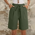thumbnail image 5 of Dealovy Shorts for Women Drawstring High Waisted Lounge Shorts Straight Leg Pull on Summer Beach Shorts, 5 of 9
