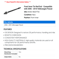 thumbnail image 2 of Front Inner Tie Rod End - Compatible with 2006 - 2010 Volkswagen Passat 2007 2008 2009, 2 of 2