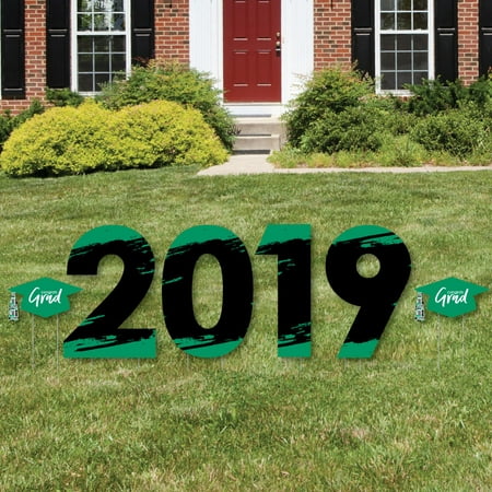 Green Grad - Best is Yet to Come - 2019 Yard Sign Outdoor Lawn Decorations - Green Graduation Party Yard