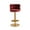 Red, variant on LUXMOD Bar Stools Modern Adjustable BarStools in Velvet Fabric Counter Height Stools Back Bar Chairs 360° Swivel Stool